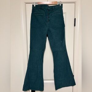 EUC - Emerald Green Corduroy Flare Pants